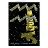 Aquarius - January 21 to February 19 (Front)