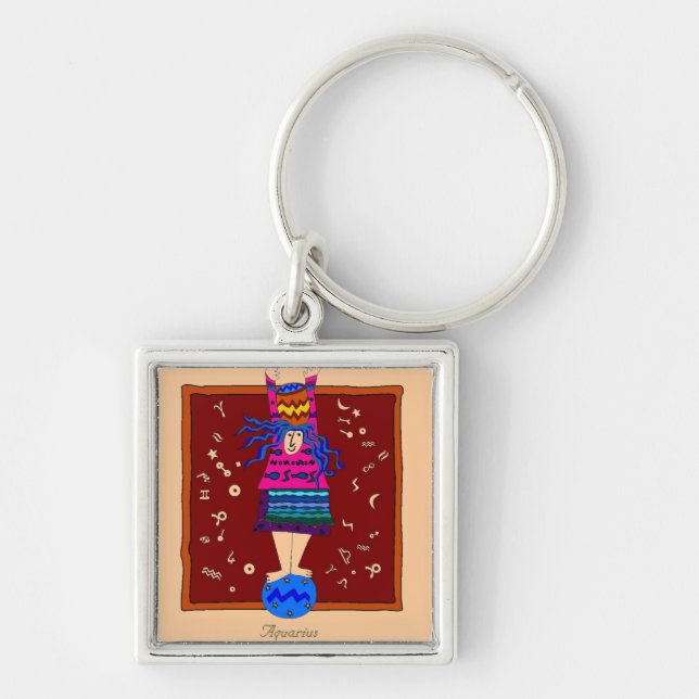 Aquarius Keychain (Front)