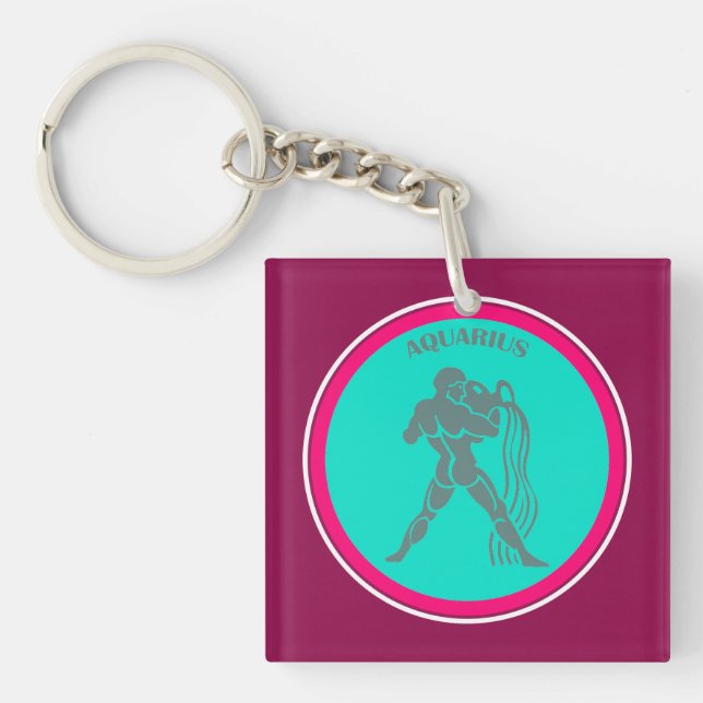 Aquarius Keychain (Front)