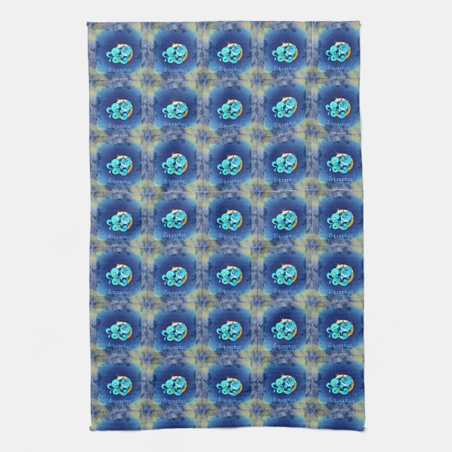 Aquarius Kitchen Towel (Vertical)
