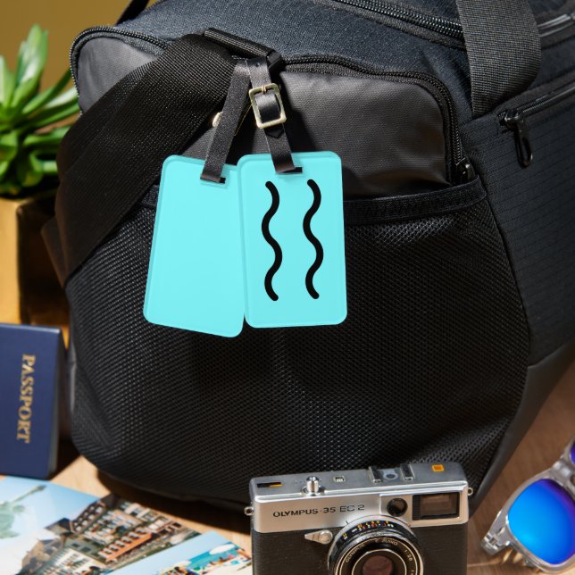 Aquarius  luggage tag (Front & Back)