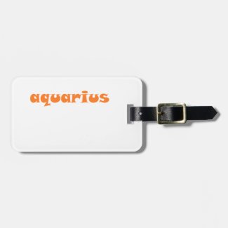 aquarius luggage tag