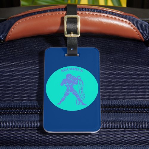 Aquarius Luggage Tag 