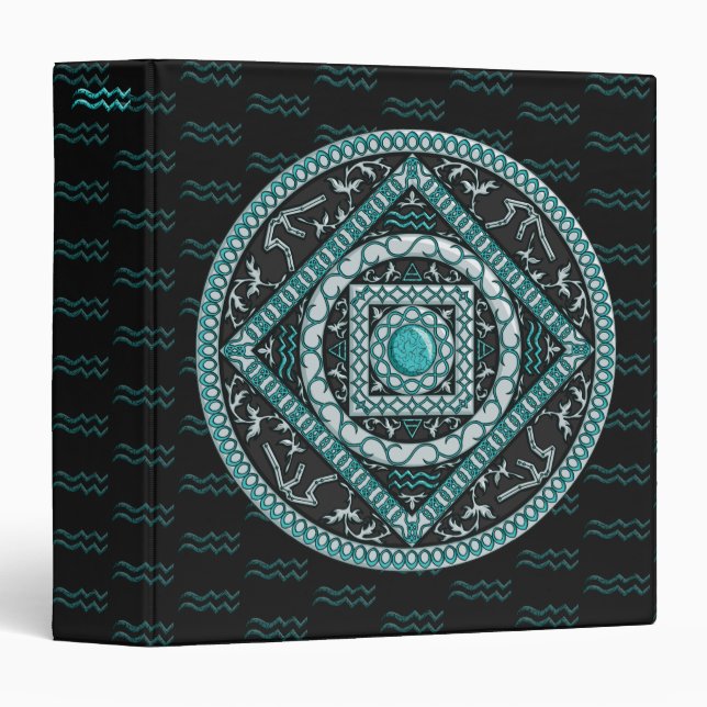 Aquarius Mandala Binder (Front/Spine)