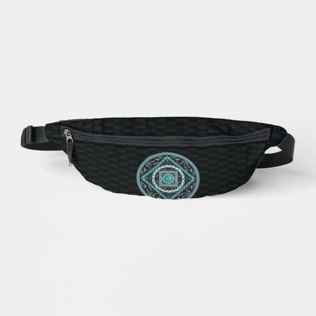 Aquarius Mandala Fanny Pack (Front)