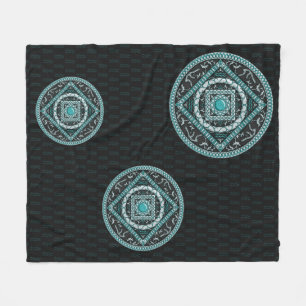 Aquarius Mandala Fleece Blanket