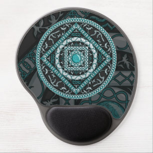 Aquarius Mandala Gel Mousepad