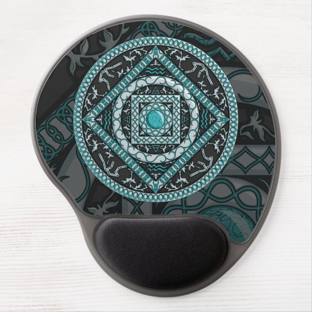 Aquarius Mandala Gel Mousepad (Front)
