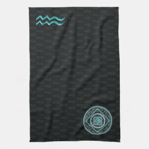 Aquarius Mandala Hand Towel