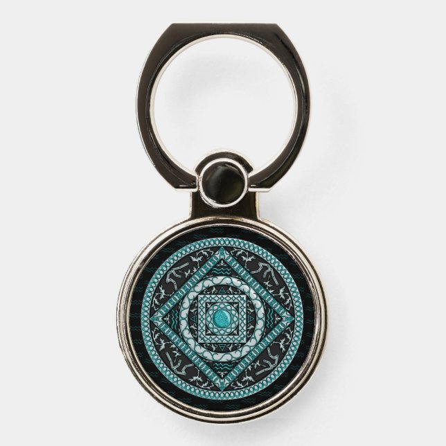 Aquarius Mandala Phone Ring (Front)