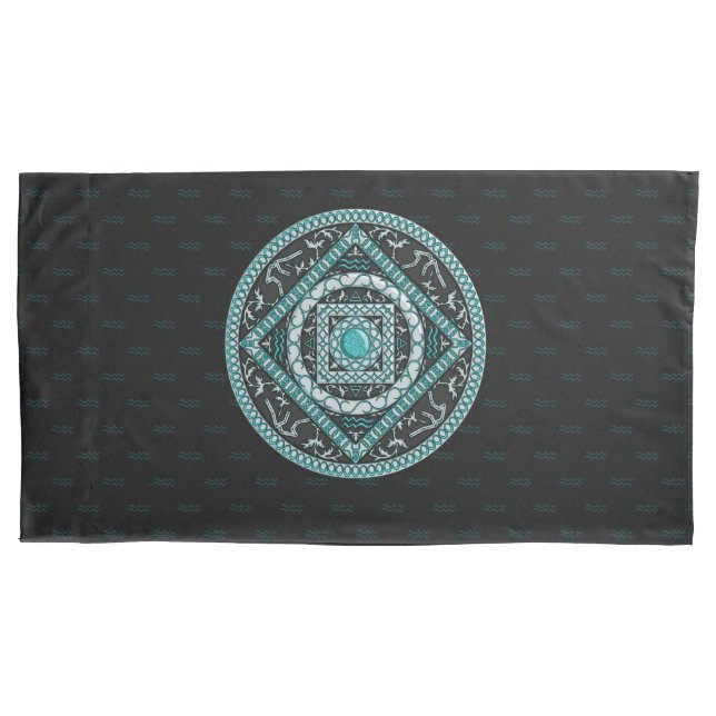 Aquarius Mandala Pillowcase (Front)