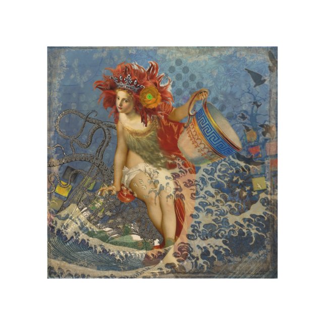Aquarius Mermaid Gothic Blue Art (Front)