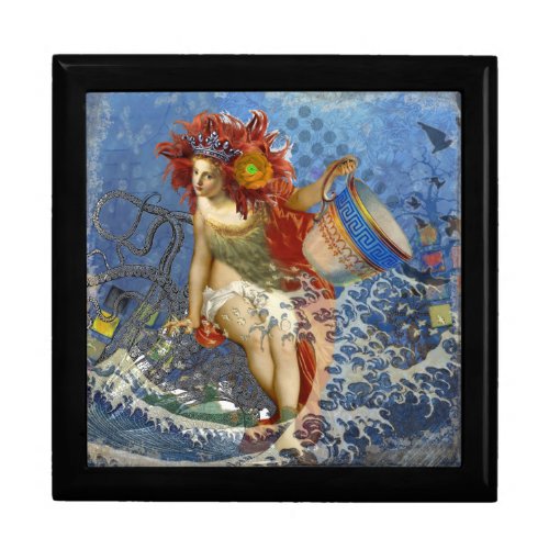 Aquarius Mermaid Gothic Blue Art Gift Box