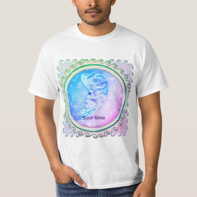 Aquarius Moon Woman  T-Shirt (Front)