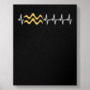 Aquarius Nurse Zodiac Sign Foam Core Photo Tile