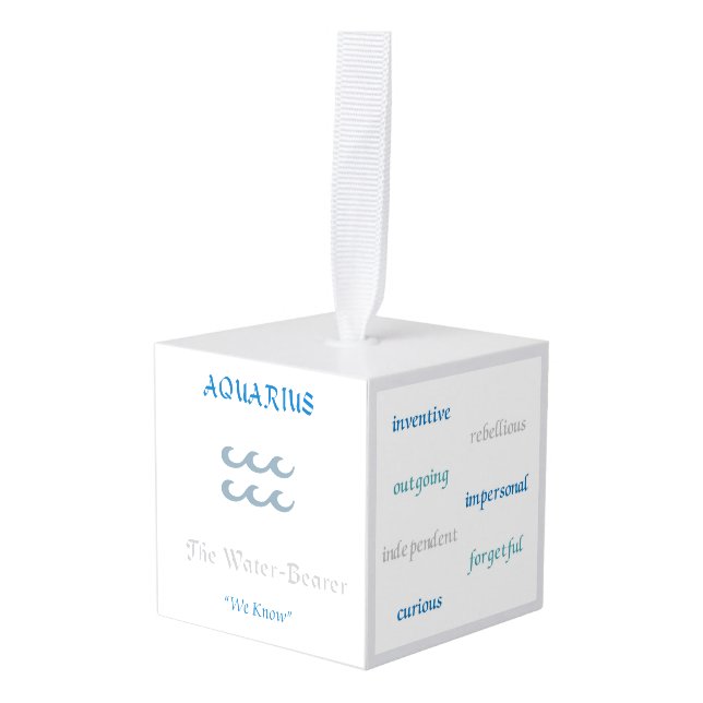 Aquarius Ornament (Front Angled)