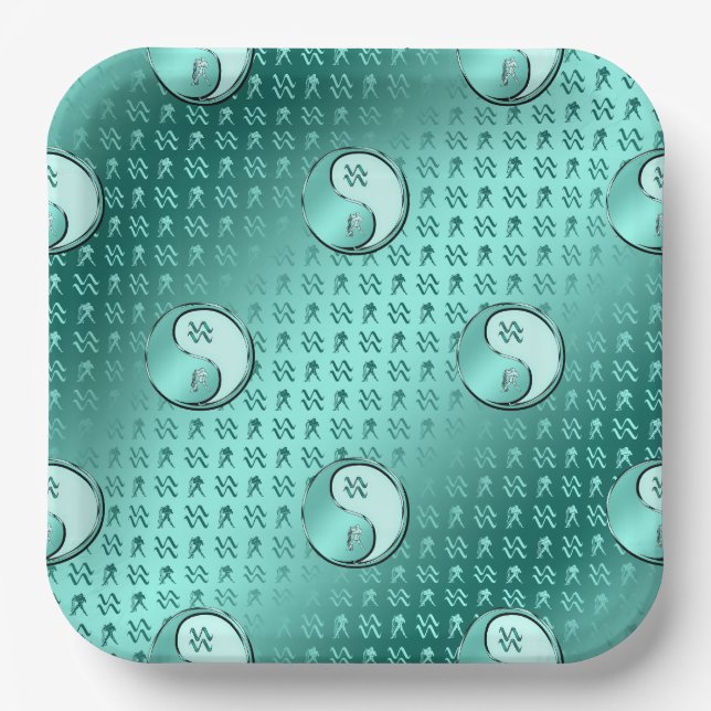 Aquarius Paper Plates (Front)