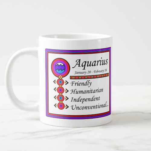 Aquarius Personality Traits 20oz Jumbo Mug