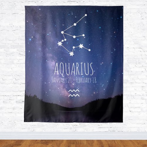 Aquarius  Personalized Astrology Tapestry