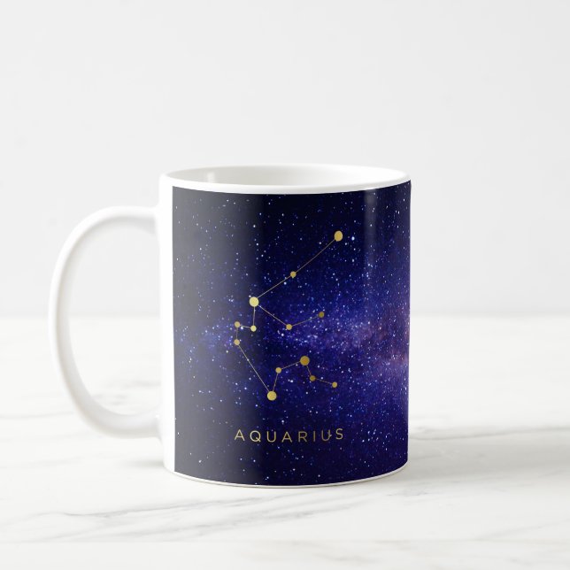 Aquarius Personalized Mug Birthday Gift (Left)