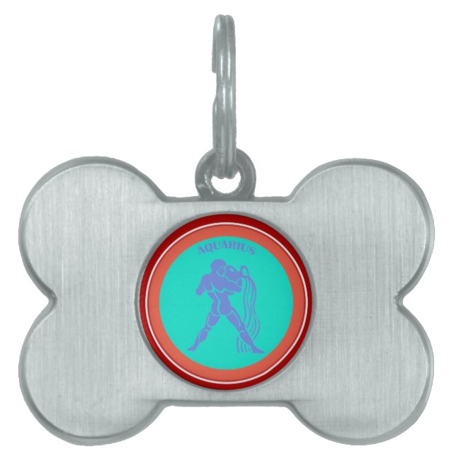 Aquarius Pet Id Tag (Front)