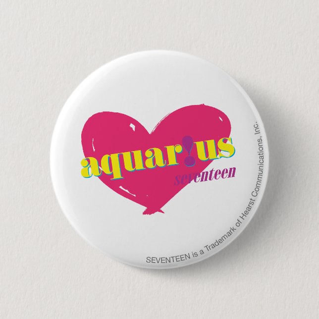 Aquarius Pinback Button (Front)