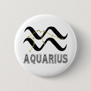 Aquarius Pinback Button