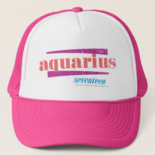 Aquarius Pink Trucker Hat