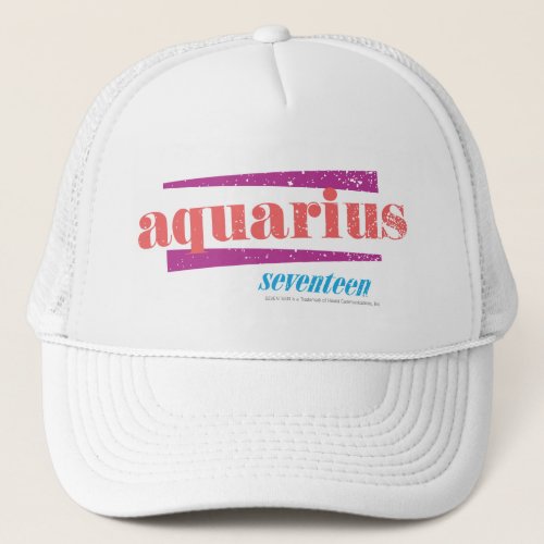 Aquarius Pink Trucker Hat