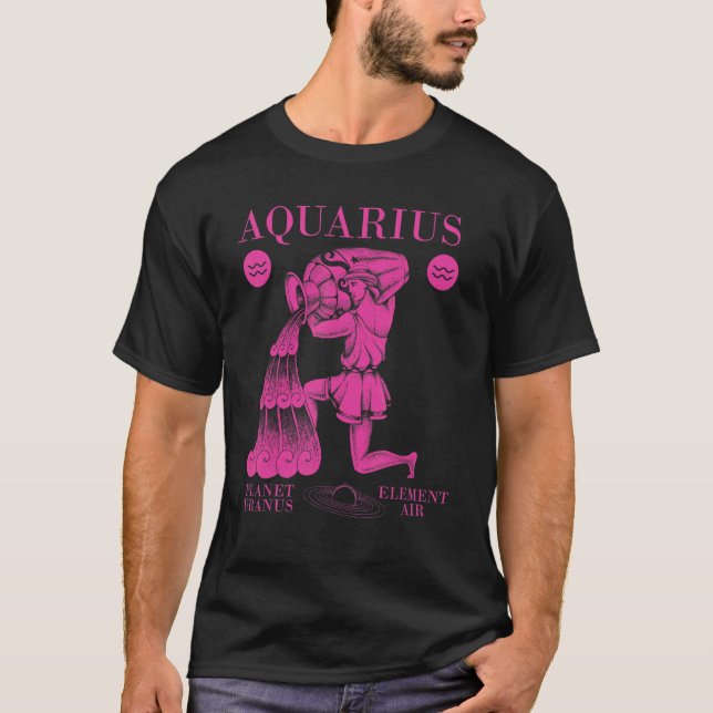 Aquarius  Planet Uranus  Element Air 1 T-Shirt (Front)