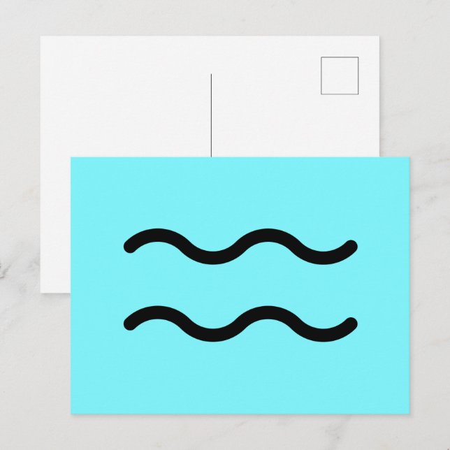 Aquarius Postcard (Front/Back)