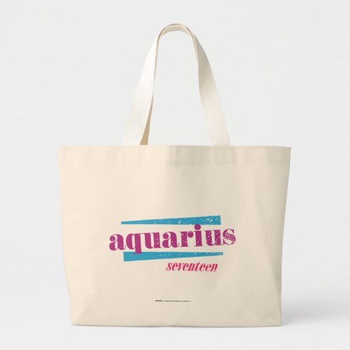 Aquarius Purple Large Tote Bag