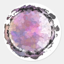 Aquarius Purple Moon Sticker