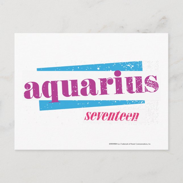 Aquarius Purple Postcard (Front)