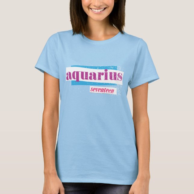 Aquarius Purple T-Shirt (Front)