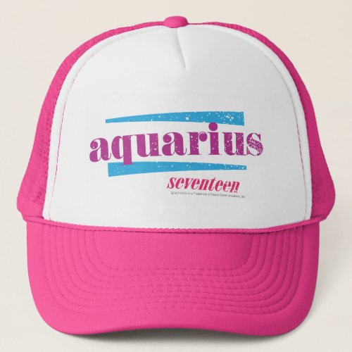 Aquarius Purple Trucker Hat