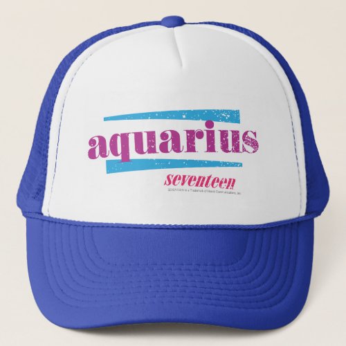 Aquarius Purple Trucker Hat