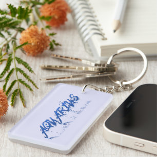 Aquarius Reflection Keychain
