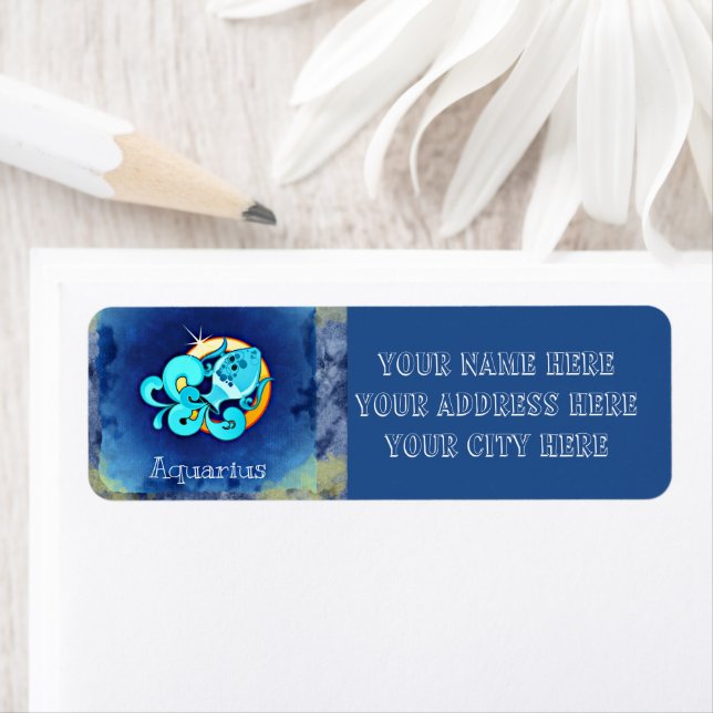 Aquarius return address label (Insitu)