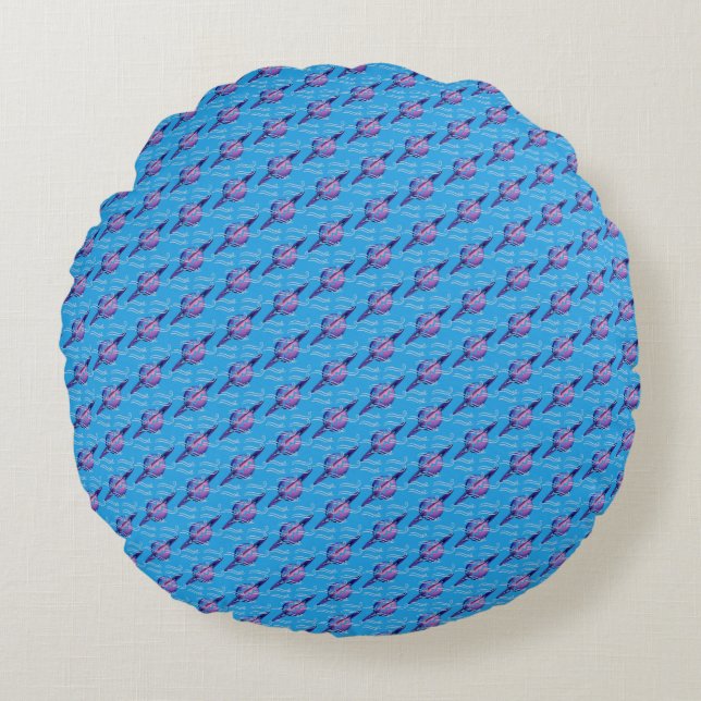 Aquarius Round Pillow (Front)