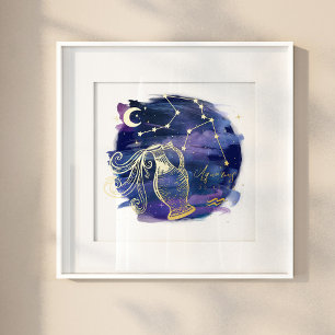 Aquarius Sign of the Zodiac Custom Birth Date