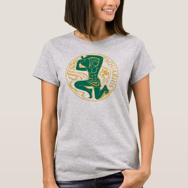 Aquarius Sign of the Zodiac T-Shirt (Front)