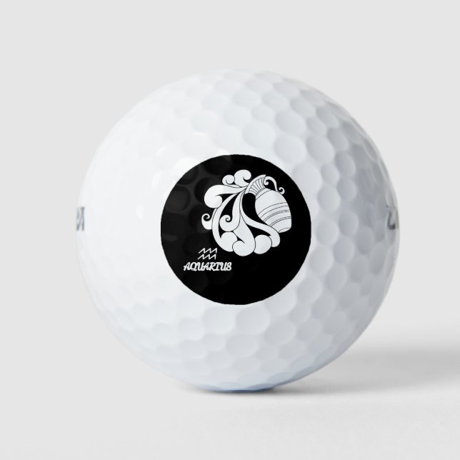 Aquarius Silhouette Golf Balls (Front)