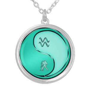 Aquarius Silver Plated Necklace