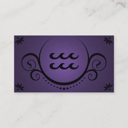 aquarius sophistications business card