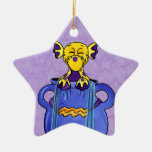 Aquarius Star Ornament Cute Baby Dragon Zodiac at Zazzle
