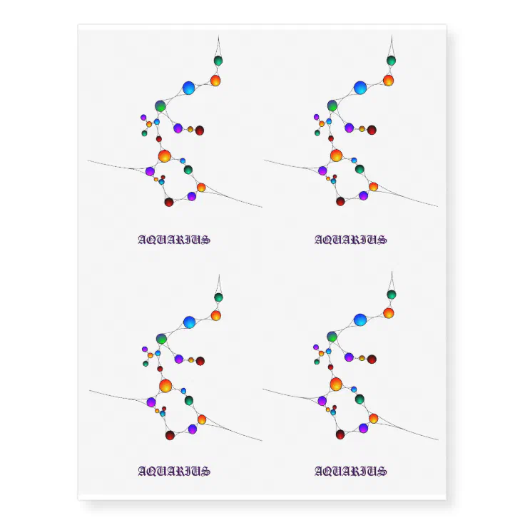 Aquarius Star Sign Temporary Tattoo | Zazzle Aquarius Star Sign Temporary Tattoo | Zazzle