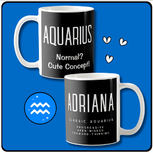 Aquarius Star Sign Zodiac Gift Coffee Mug