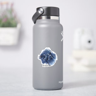 Aquarius Starry Night Constellation Custom-Cut Sticker