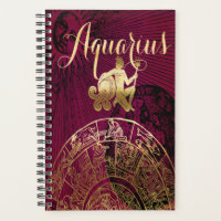 Aquarius Symbol Astrology Wheel Zodiac Horoscope Planner